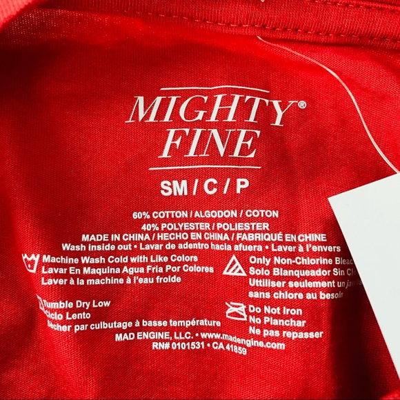 Mighty Fine | @ Animal Print Christmas Tree T-shirt NWT S Leopard - Picture 4 of 5